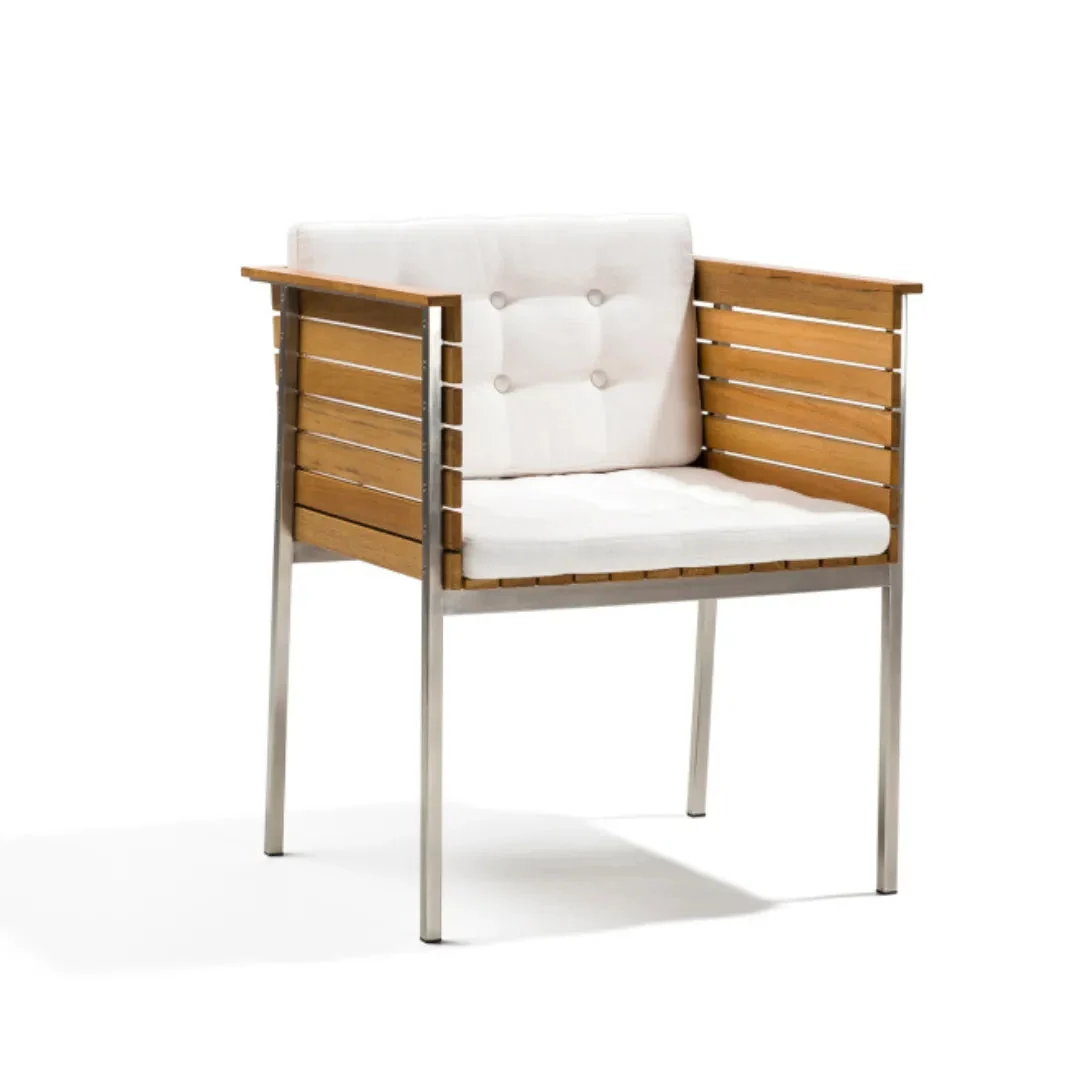 Skargaarden Häringe Teak Havestol, Steel / White - Billede 2