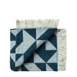 Twist a Twill plaid Uld 130x190cm - Petrol Green
